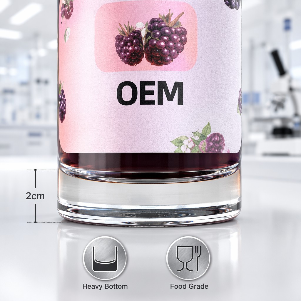 Custom Heavy Bottom Glass Wine Bottle With Leakproof Sealing Solution