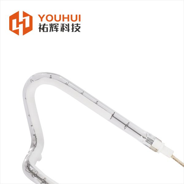 White Plated Quartz Emitters Infrared Heating Element Tube with 150-6000W Power and 45-480V Voltage