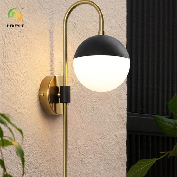 Iron Metal Wall Modern Wall Lamp Round Living Room TV Background
