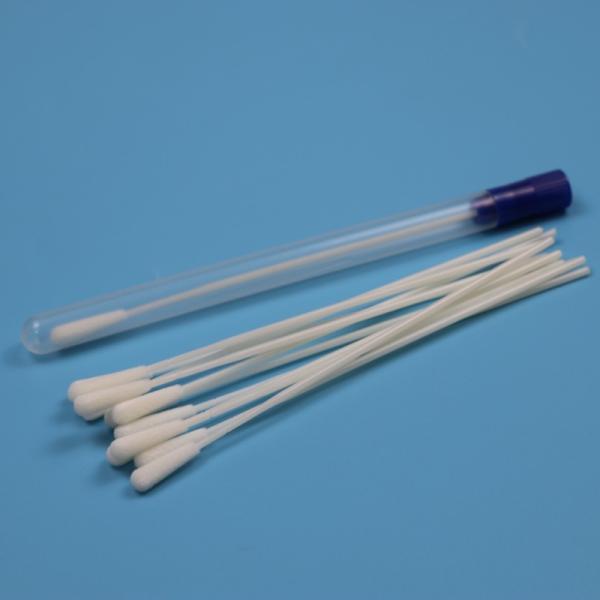 Одноразовый ABS Stick Flocked Nylon Oral Swab Стерильный пробирный сборник