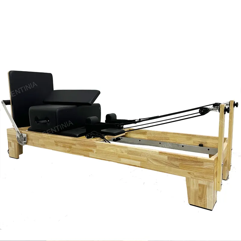 Maple Wood Compact Pilates Equipment Exercise Bench Multifunctional