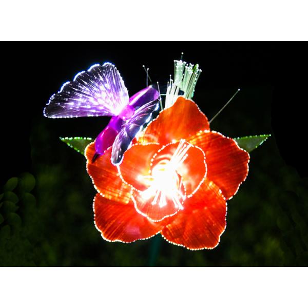 LED optical fiber rose hummingbird wedding scene layout lighting festival commercial beauty display bright decoration