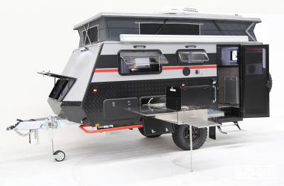Camping Trailer With Hard Top Luxury Leather Sleeper Lounge Aluminum Roof Insulation