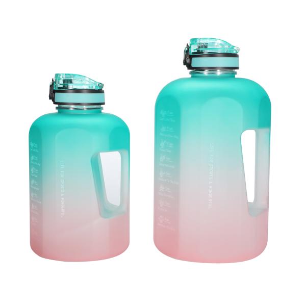 2200ml бутылка с водой 14x14x25cm Tritan спортзала 5 галлонов пластиковая