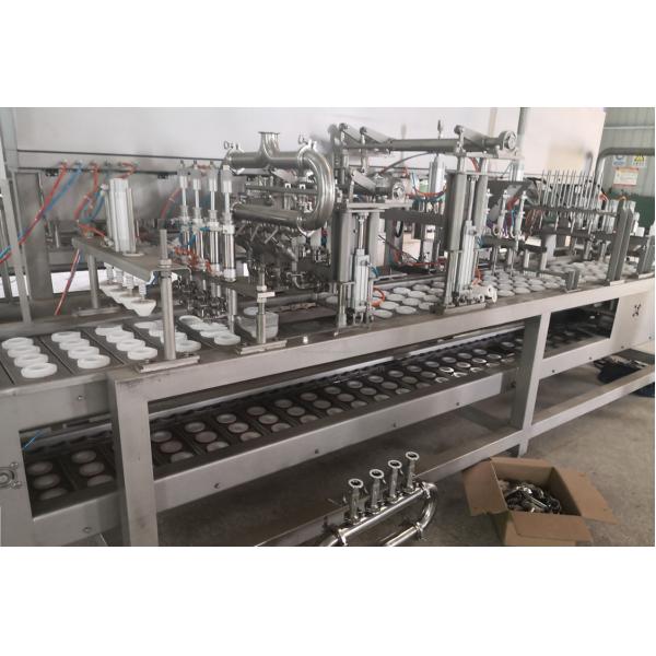 Automatic Pneumatic Driven Yogurt Ice Cream Cup Filling and Sealing Machine