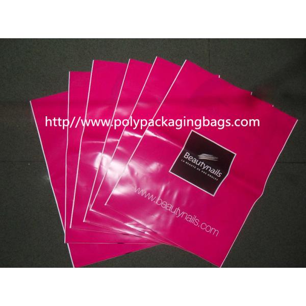 Custom HDPE / LDPE Die Cut Shopping Bags Custom Plastic Retail Bags With Own Logo