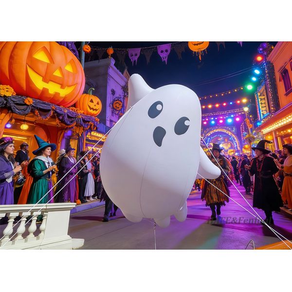 Custom Inflatable Ghost Balloons With Built-In Fans Are Suitable For Event Decoration