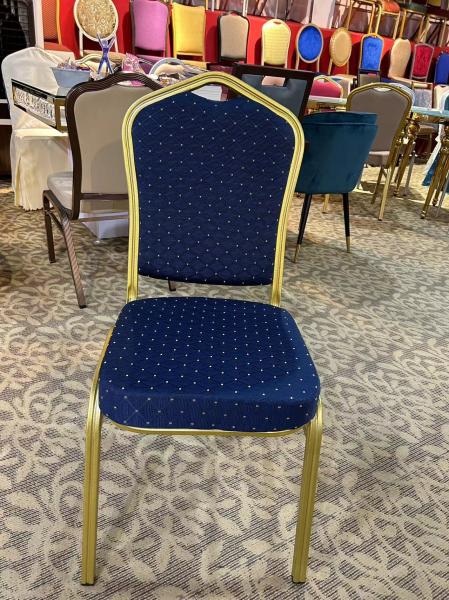 Function Hall Stackable Banquet Chair Iron Matel Moulded Foam