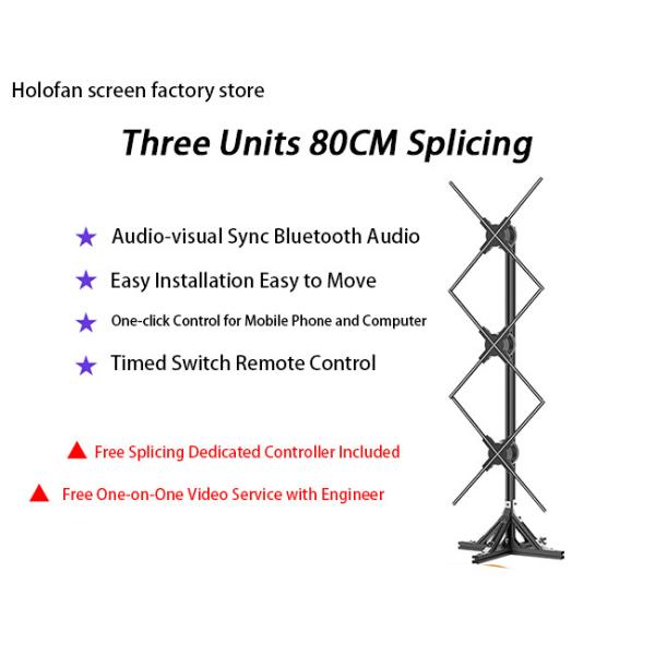 Display de ventilador holográfico 3D inalámbrico con proyector holográfico de alta resolución