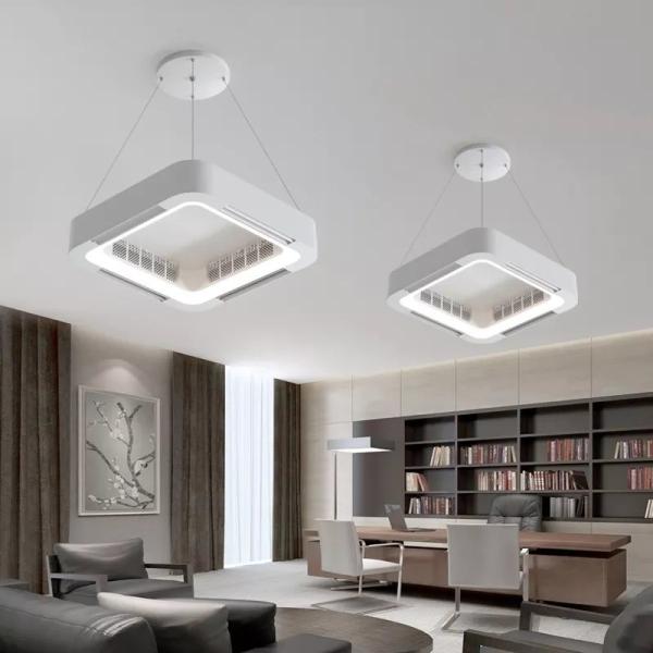 Wholesale factory Custom BLDC Ceiling Fan Remote Control Modern Bladeless Ceiling Fan With Light