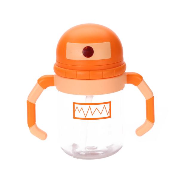 Tritan Material BPA Free Kids Plastic Water Bottle With Straw And Handle
