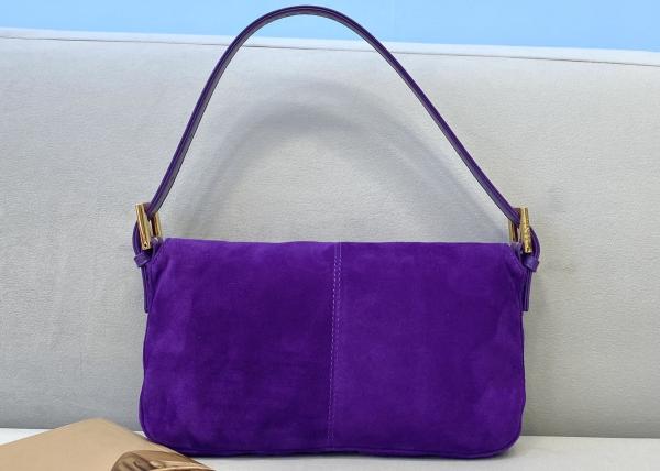 Classic Single Strap Shoulder Bag Pure Color Underarm Bag Baguette Bag