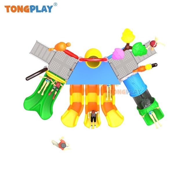 Kids Outdoor Playground Water Park Equipment Fiberglass Water Slide Swimming Pool Plastic Slides Water Slide