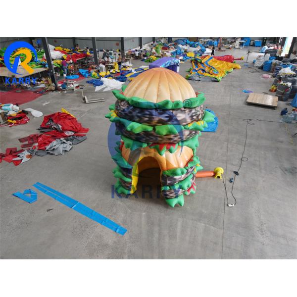 Customized Inflatable Advertising Hamburger Model for Food Kiosk Directly Offered