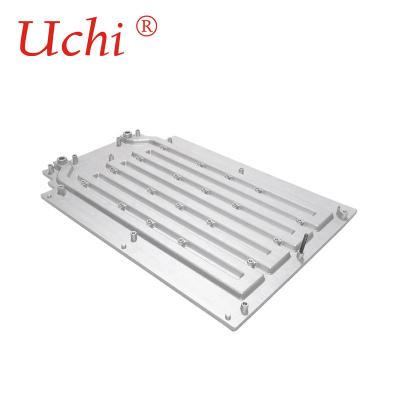 Placa refrigerando líquida 265x180x35mm das tubulações de alumínio da soldadura de fricção