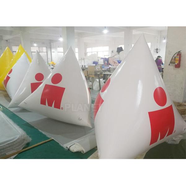 Белые большие раздувные томбуи вручают пневматический насос и комплект для ремонта КЭ печатания/УЛ