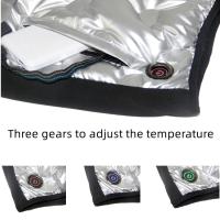 L'amour d'argent de mode d'hiver a gravé la veste en refief passionnée Graphene rechargeable de gilet électrique