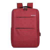 Mochila impermeável de nylon opcional do portátil de 4 cores com carregador de USB
