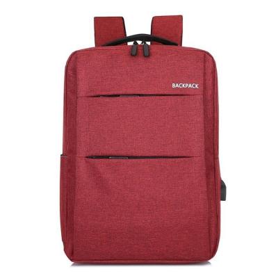 4 Colors Optional Nylon Waterproof Laptop Rucksack With USB Charger