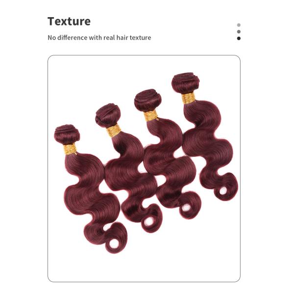 14inch 99j Body 800 Reinforced Vibrant Colored Human Hair Bundles Body Wave