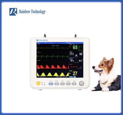 Equipamento de monitoração veterinário de pouco peso do OEM monitor veterinário de um multi parâmetro de 8 polegadas
