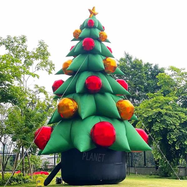 Внешняя реклама Надувная рождественская елка Гигантская Рождественская елка Орнамент Рождественская елка Украшение