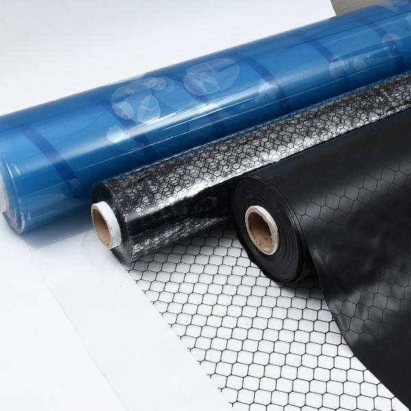 Antistatic ESD PVC Grid Curtain Transparent Black For Factory Use