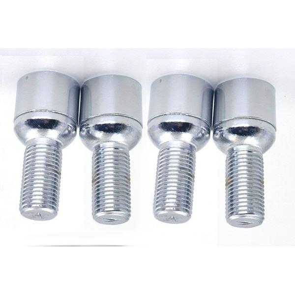 Security Chrome Locking Wheel Bolts Bulge Acorn Closed End Fit European Cars