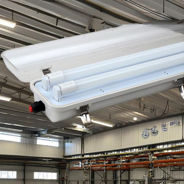 36W Twin-legged LED Tube All Plastic Explosion-Proof Anti-corrosion Fluorescent Light Fittings