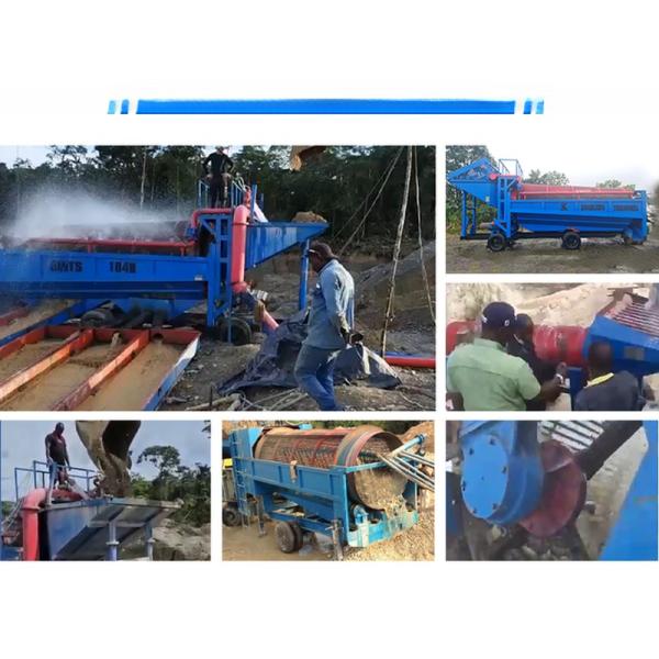 220V/380V/415V/480V Mobile Gold Sand Separator Mining Trommel Machinery Washing Plant