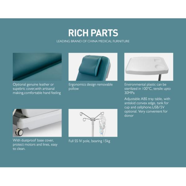 Зеленый мобильный стул донора, электрический стул чертежа крови