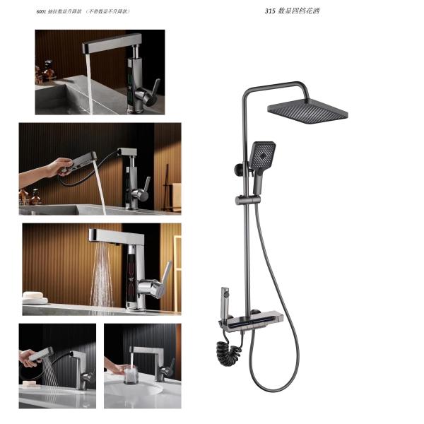 Bathroom Sanitary Wares Modern And Vintage Design Styles With Brass Material For Hot And Cold Water Function