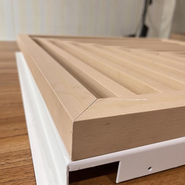 Extruded Baffle Aluminum Metal Ceiling Screen 600x600x30mm Light Weight