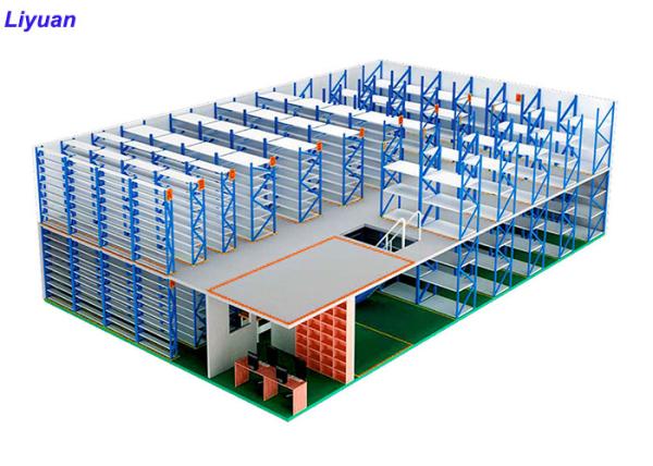 Capacidade de carga grande da plataforma da construção de aço do sistema do racking do mezanino da soldadura do robô
