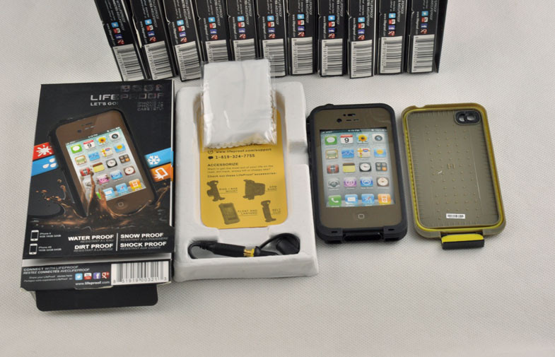 Olive Drab Green Water Proof Cell Phone Case Protective For Iphone 4S