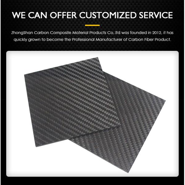 Пластина из углеродного волокна для гоночных картов Медицинские принадлежности Дронные части CNC-обработка