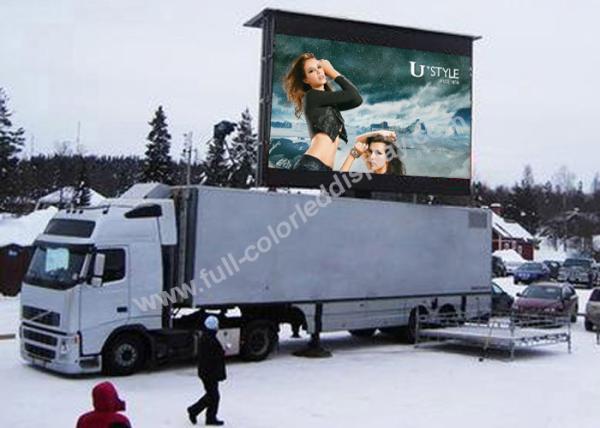 OEM / ODM Accepted Truck Mobile LED Display Easy Installation 1/4 Scan