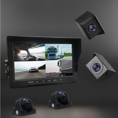 Câmera de segurança de carro com monitor de retrocesso à prova d'água com resolução 800 x 480
