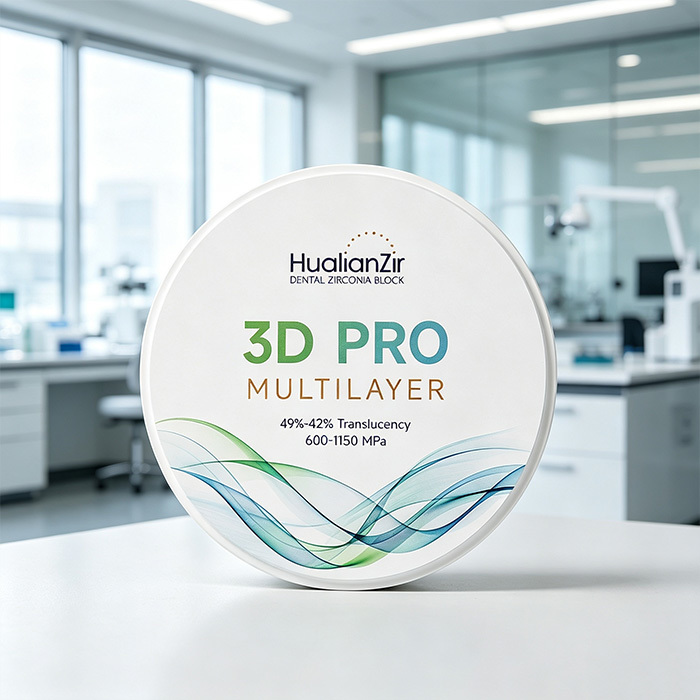 Multilayer Dental Zirconia Milling Discs High Translucency Zirconia Block 3D Pro