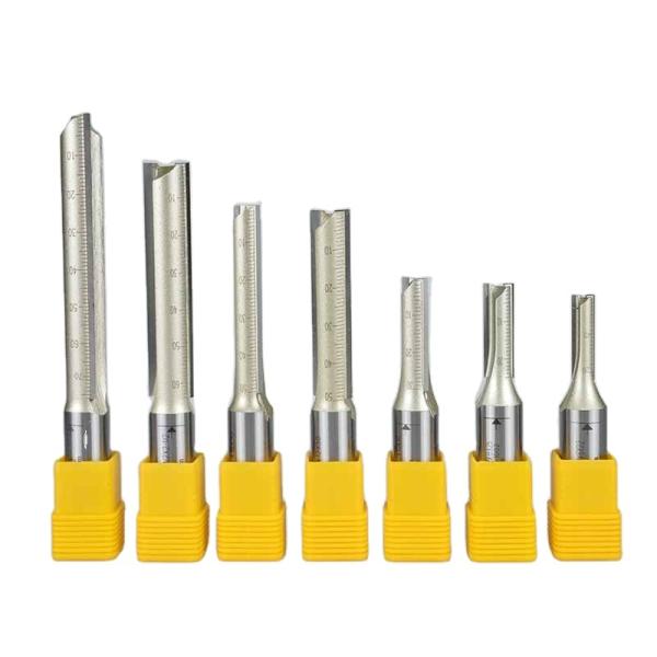 Fresa de enrutador de ranura recta de doble filo extendida Arden CNC 1/2 vástago, cortador de fresado para corte de madera
