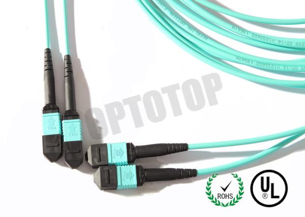 Male To Male Multimode MPO Trunk Cable OM 1 For CATV / EDFA / FTTH