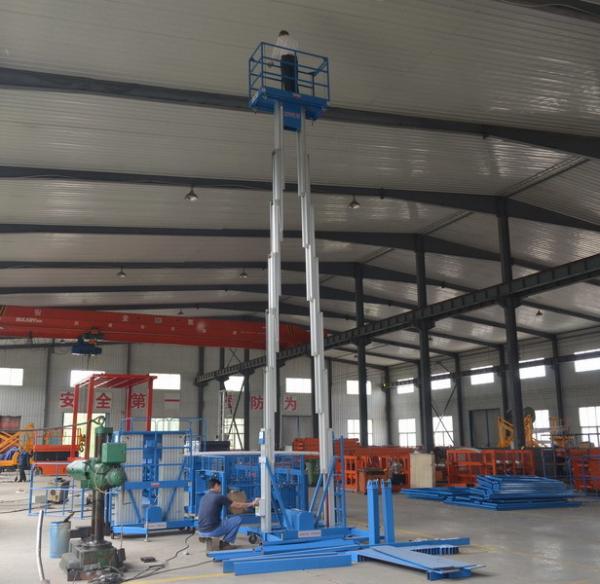 10 m light weight one man lift Aluminium Aerial Work Platform Lift