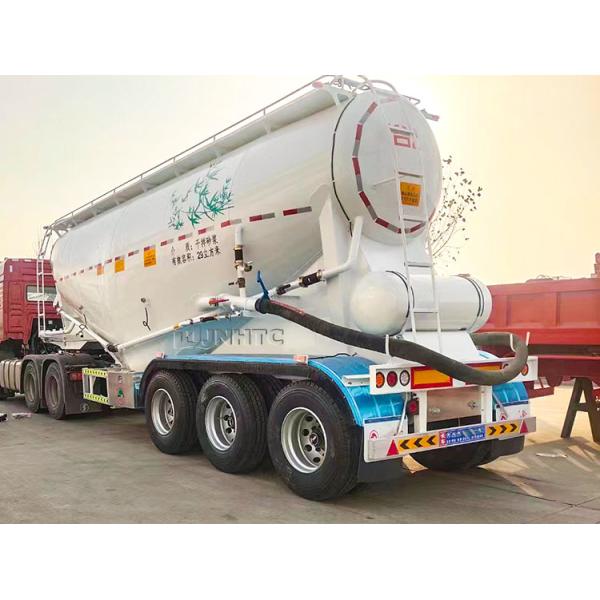 3 Axles 50 Cbm V-Type Bulk Cement Tank Semi Trailer For Transport Bulk Powder For Sale