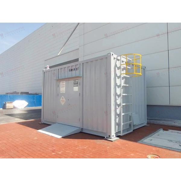 Contenant de stockage de produits chimiques en acier au carbone avec porte et accessoires personnalisables