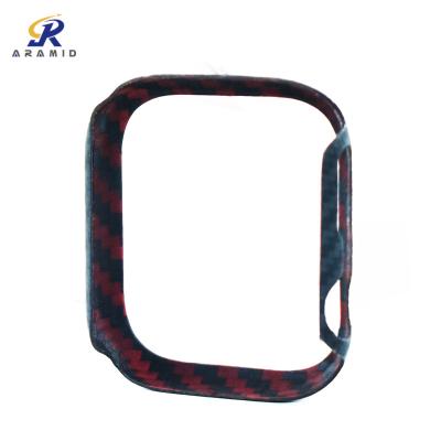 Black Twill Apple Watch Ultra 49mm Customized Logo Carbon Fiber Watch Cases