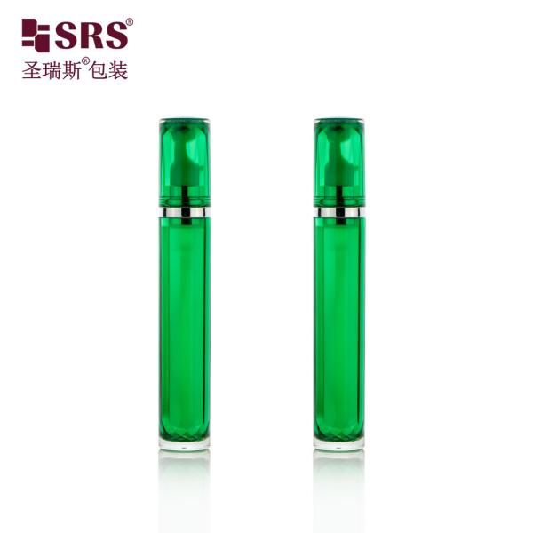 Customized Green Acrylic Empty Roller Bottle for Eye Gel Packaging