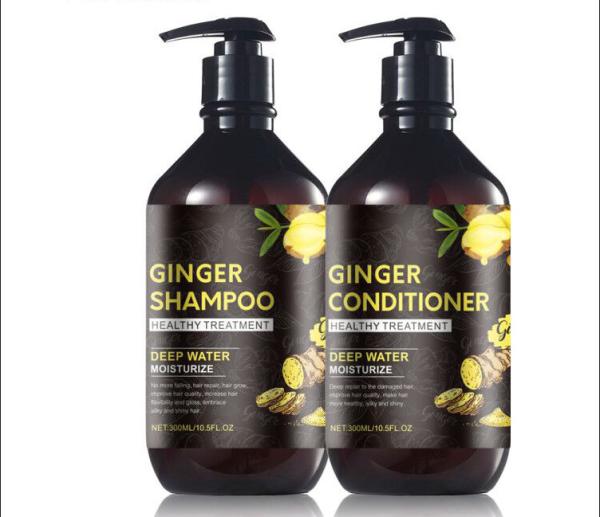 Danddruff  Sulfate Free Ginger Hair Shampoo , Natural Vegan Hair Shampoo Argan Oil