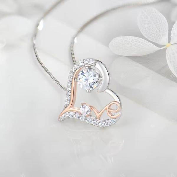 YASVITTI I Love You Heart Pendente Colares Aniversário Dia dos Namorados Dia da Mãe Natal Mamãe Presentes Joias para Mulheres