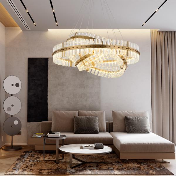 JYLINGTING Postmodern Dining Room JYLIGHTING Chandelier Nordic Style Grey White Glass Pendant Light Circle Ring Rectangle Oval Middle Modern Pendant Light