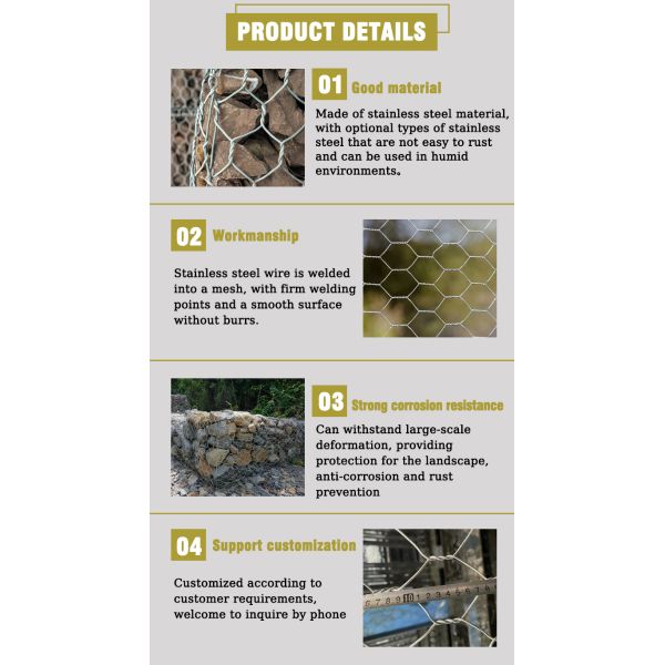 Reinforced Woven Gabion Rock Box Mesh For Slope River Wall Protection